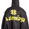 Lehká bomberová bundy s kapucí Tape Type „Black“ 791103TPO041000