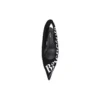 Ležérní baleríny Knife Slingback s potiskem loga „černé“ 500619W06001091