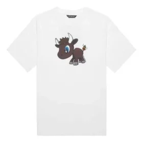 limitovaná edice s drobným vzorem, krátký rukáv, unisex, bílá 612966TJVM99000