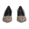 Lodičky BB Monogram s čtvercovým nosíkem 60 mm „Tan“ 707353W2I103020