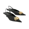 Lodičky BB Square Knife Slingback „Black“ 691740WAWNC1088