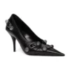 Lodičky Cagole 90 mm „Black Arena Lambskin“ 714252WAD4E1081