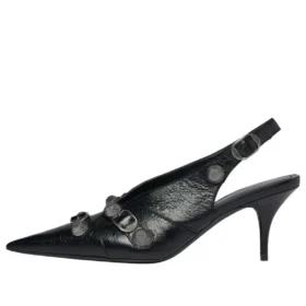 Lodičky Cagole Slingback s 70mm podpatkem „Black“ 714251WAD4E1081