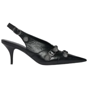 Lodičky Cagole Slingback s 70mm podpatkem „Black“ 714251WAD4E1081
