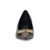 Lodičky Square Knife BB 60 mm „Black Shiny Lambskin“ 694739WBD821080