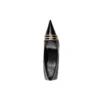 Lodičky Square Knife BB 80 mm „černá lesklá jehněčí kůže“ 694712WBD821080