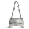 Malá řetízková taška Crush s efektem zašpinění „Silver“ 7819202AA6X8110