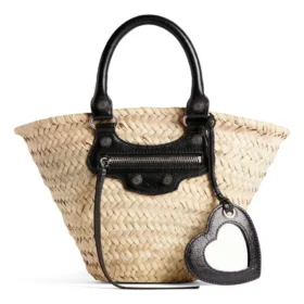 Malý košík Le Cagole „Beige Black“ 7710652AAVE9260