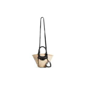 Malý košík Le Cagole „Beige Black“ 7710652AAVE9260