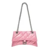 Malá prošívaná kabelka Crush s řetízkem „Pink“ 716351210J05812