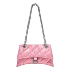 Malá prošívaná kabelka Crush s řetízkem „Pink“ 716351210J05812