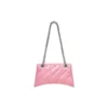 Malá prošívaná kabelka Crush s řetízkem „Pink“ 716351210J05812