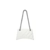 Malá prošívaná kabelka Crush s řetízkovým uchem „Optic White“ 716351210J09001