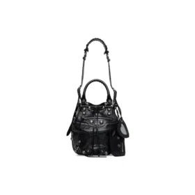 Malá taška Le Cagole typu bucket „Black“ 7024321VG9Y1000