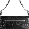 Malá taška přes rameno Le Cagole „Black“ 7716401VG9Y1000