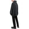 Módní institut – oversized mikina s kapucí „Washed Black“ 697879TMVK18190