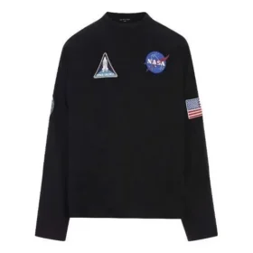 Mikina Balenciaga x NASA Space Multi-Patch „Black“ 662496TKVD71070