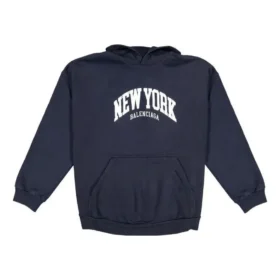 Mikina Cities New York s kapucí, volný střih „Navy White“ 675003TLVM33967