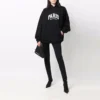 Mikina Cities Paris s kapucí, volný střih „Black White“ 674986TLVL81070