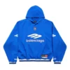Mikina s kapucí 3B Football Polokošile „Royal Blue White“ 827939TTVQ84701