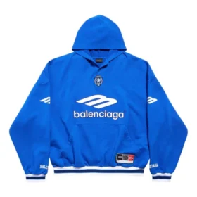 Mikina s kapucí 3B Football Polokošile „Royal Blue White“ 827939TTVQ84701