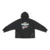 Mikina s kapucí 90/10, volný střih „Washed Black“ 674986TMVH41055