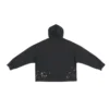 Mikina s kapucí 90/10, volný střih „Washed Black“ 674986TMVH41055