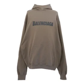 Mikina s kapucí a boxovým logem „Taupe Black“ 729361TNVL27761