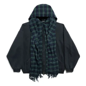 Mikina s kapucí a celopropínacím zipem Unity Sports Icon Oversized „Dark Blue“ 794747TQVM24021