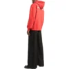 Mikina s kapucí a logem na zádech, regular fit „Bright Red“ 600583TMVF53168
