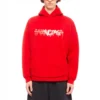 Mikina s kapucí a logem SS22 „Red“ 674986TLVF26407