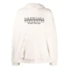 Mikina s kapucí a logem Worldwide „Chalky White Black“ 674986TLVA99054
