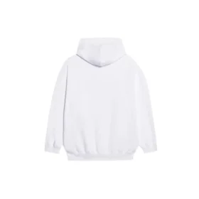 Mikina s kapucí a potiskem loga Copyright, střední střih „White“ 578135TIV559152
