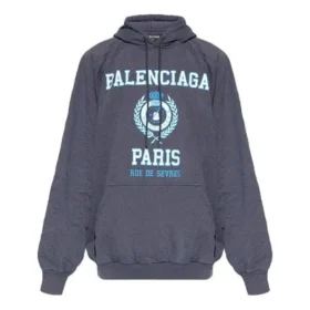 Mikina s kapucí a potiskem loga „Est. 1917 College“ „Navy“ 697879TMV964140