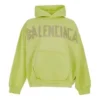 Mikina s kapucí a roztrženými kapsami Tape Type, oversized „Fluo Yellow“ 744441TOVB17204