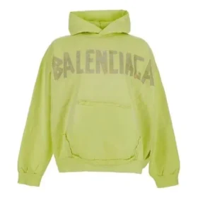 Mikina s kapucí a roztrženými kapsami Tape Type, oversized „Fluo Yellow“ 744441TOVB17204