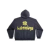 Mikina s kapucí a roztrženými kapsami Tape Type Oversized „Navy Blue“ 744441TOVB14140