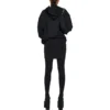 Mikina s kapucí a vnějším zipem, úzký střih „Black Faded“ 744454TOVF51055