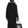 Mikina s kapucí a zipem Balenciaga x adidas „Black White“ 723754TNVN28482