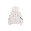 Mikina s kapucí a zipem Business English „Off White“ 788243TQVH69016