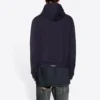 Mikina s kapucí a zipem Tab Worn-Out „Black“ 697949TMVC21151