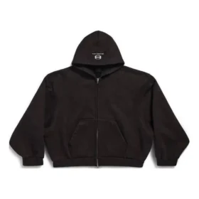 Mikina s kapucí a zipem Unity Sports Icon Boxy, volný střih „Black“ 787354TQVD59034