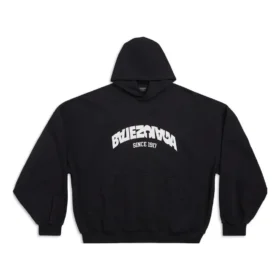 Mikina s kapucí Back Flip Oversized „Black White“ 761458TPVG11070