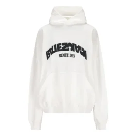 Mikina s kapucí Back Flip Oversized „White Black“ 761458TPVG19040
