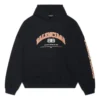 Mikina s kapucí Balenciaga, volný střih „Black“ 674986TLVJ21074