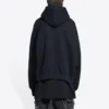 Mikina s kapucí Balenciaga, volný střih „Black“ 674986TLVJ21074