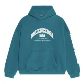 Mikina s kapucí Balenciaga, volný střih „Indigo“ 674986TLVJ24480