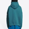 Mikina s kapucí Balenciaga, volný střih „Indigo“ 674986TLVJ24480