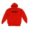 Mikina s kapucí Balenciaga x FORTNITE, střední střih „Red“ 600583TLVO46506
