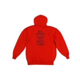 Mikina s kapucí Balenciaga x FORTNITE, střední střih „Red“ 600583TLVO46506